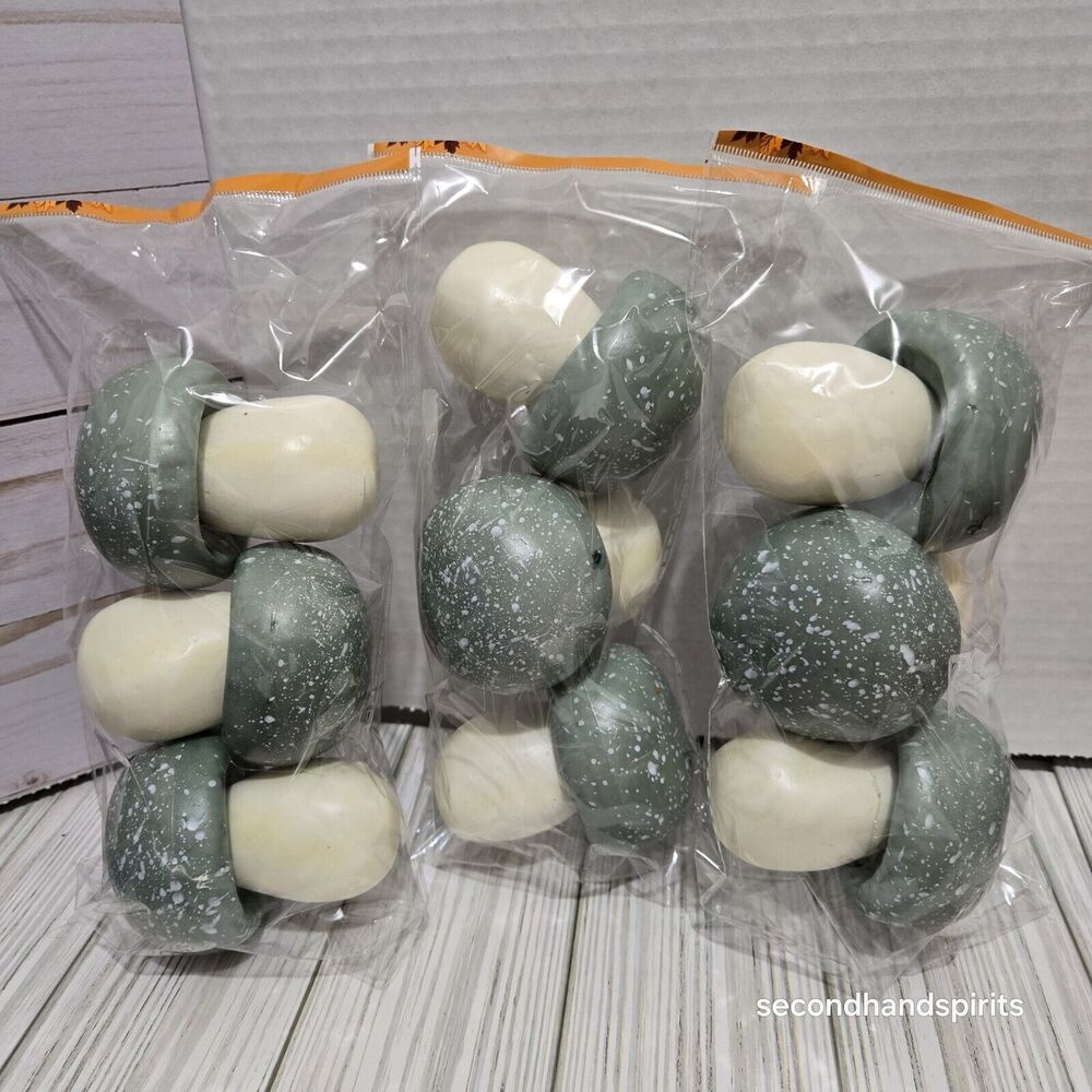 Blueish Mushroom Styrofoam, Christmas Woodland Forest Nature Tree Blue